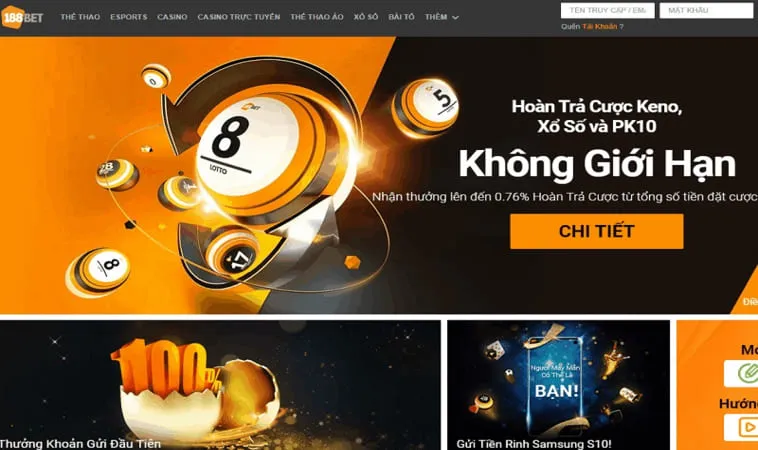 Bạn có thể trải nghiệm kho trò chơi đa dạng tại 188Bet