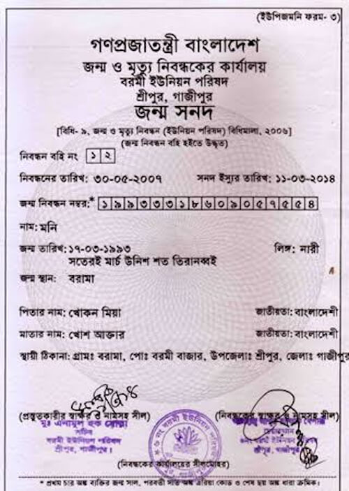 মৃত্যু নিবন্ধন